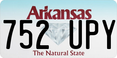 AR license plate 752UPY