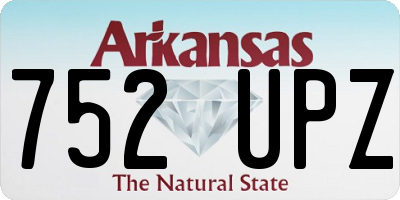 AR license plate 752UPZ
