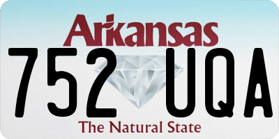 AR license plate 752UQA