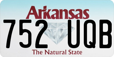 AR license plate 752UQB