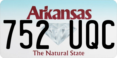AR license plate 752UQC