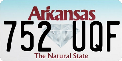 AR license plate 752UQF