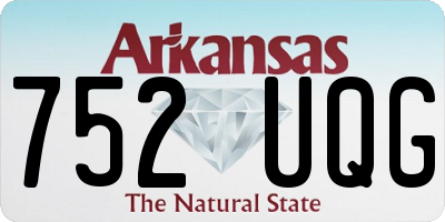 AR license plate 752UQG