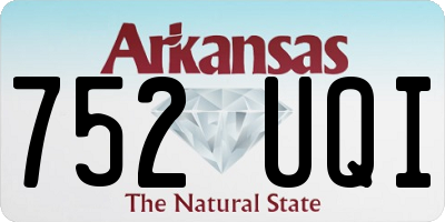 AR license plate 752UQI