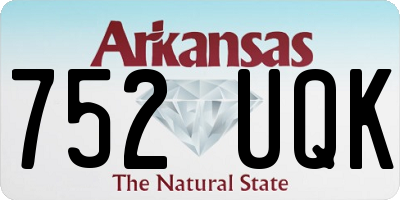 AR license plate 752UQK