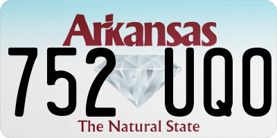 AR license plate 752UQO