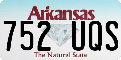 AR license plate 752UQS