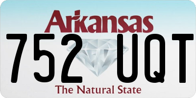 AR license plate 752UQT