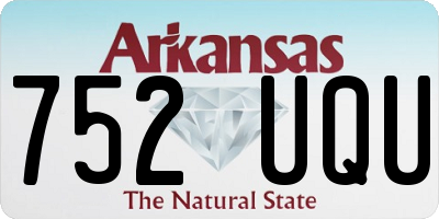 AR license plate 752UQU