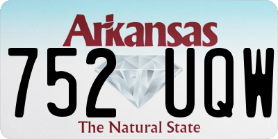 AR license plate 752UQW