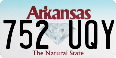 AR license plate 752UQY