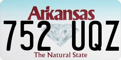AR license plate 752UQZ