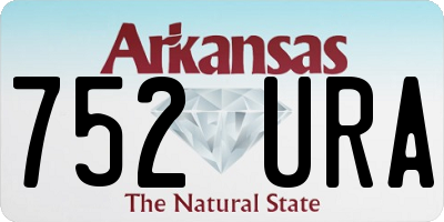 AR license plate 752URA