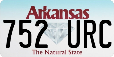AR license plate 752URC