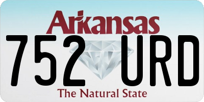 AR license plate 752URD