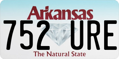 AR license plate 752URE