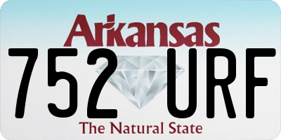 AR license plate 752URF