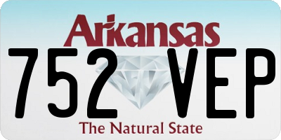AR license plate 752VEP