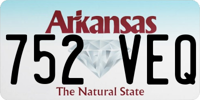 AR license plate 752VEQ
