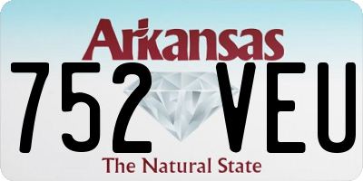 AR license plate 752VEU