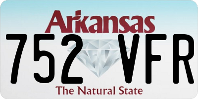 AR license plate 752VFR
