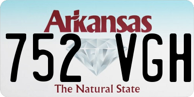 AR license plate 752VGH