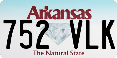 AR license plate 752VLK
