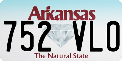 AR license plate 752VLO