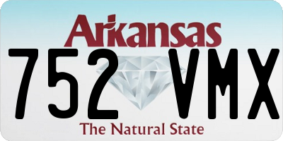AR license plate 752VMX
