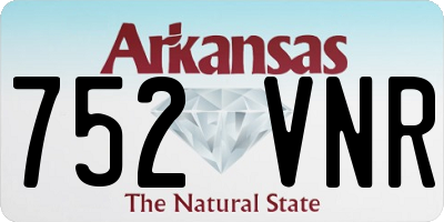 AR license plate 752VNR