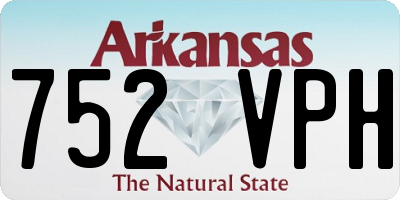 AR license plate 752VPH