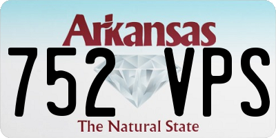 AR license plate 752VPS