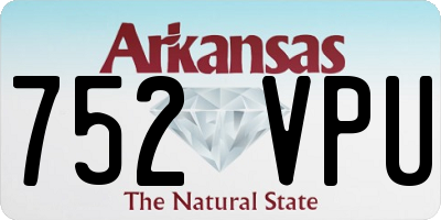 AR license plate 752VPU