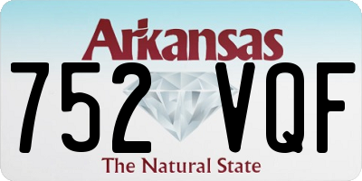 AR license plate 752VQF