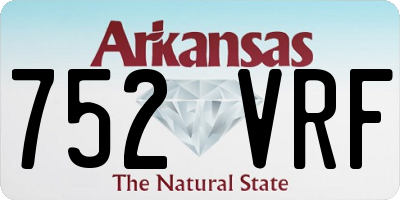 AR license plate 752VRF
