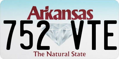 AR license plate 752VTE