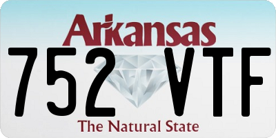 AR license plate 752VTF