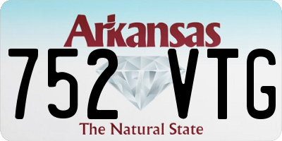 AR license plate 752VTG