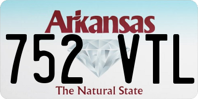 AR license plate 752VTL