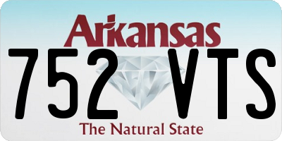 AR license plate 752VTS