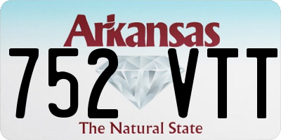 AR license plate 752VTT