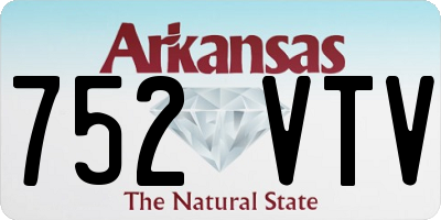 AR license plate 752VTV