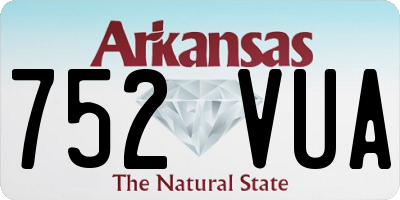 AR license plate 752VUA
