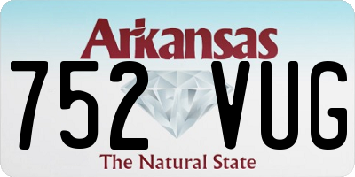 AR license plate 752VUG