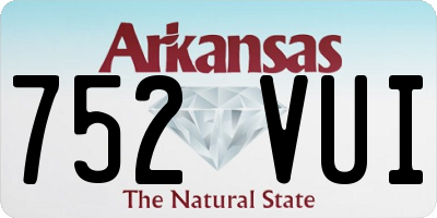 AR license plate 752VUI