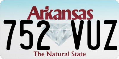 AR license plate 752VUZ