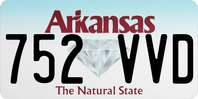 AR license plate 752VVD
