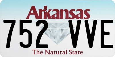 AR license plate 752VVE