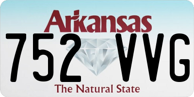 AR license plate 752VVG