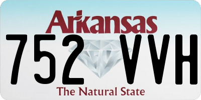 AR license plate 752VVH